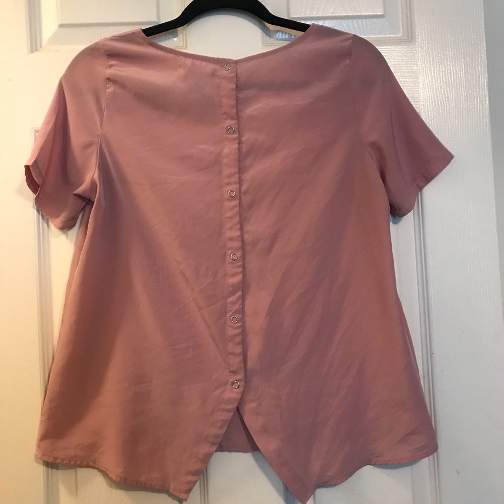 Nine Bird Satin Mauve Blouse